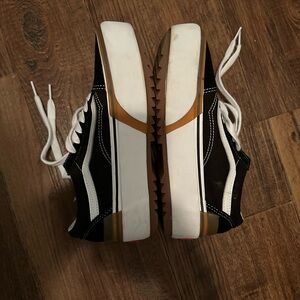 SOLD 
Vans Black and White Sneakers